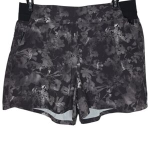 Athleta Brooklyn Printed Floral Activewear Shorts Size 14